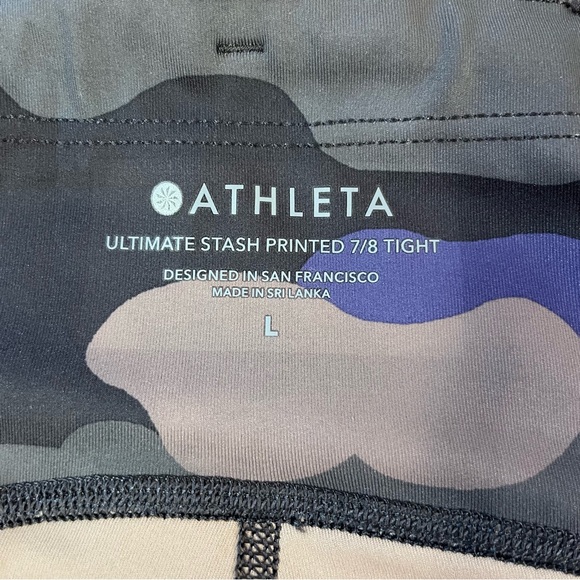 Athleta Ultimate Stash Printed 7/8 Tight large - Picture 9 of 14